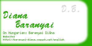 diana baranyai business card